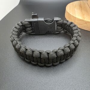 Black Paracord Bracelet for Men (1349)